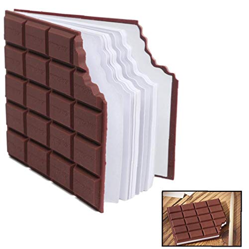 1PC chocolate sabor perfumado Bloc de notas creativo Bloque de mensajes del bolsillo de la escritura del libro de chocolate Memo Pad Escuela de papelería regalo para los cabritos