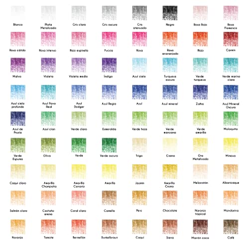 72 Lápices de Colores Profesional, Únicos con Estuche de Transporte Zenacolor - 72 Lapices colores Para pintar Mandalas de Adultos y Lapices de Dibujo - Kit de Lapices de colores