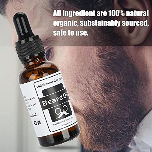 Aceite de crecimiento de la barba, aceite de barba para hombres para el pelo facial grueso asequipaci243;n de la palma y el t233; de la palma y el t243;nico de la barba de la barba para el crecimiento