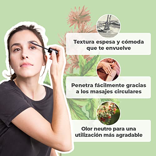 ACEITE DE RICINO ORGÁNICO | 100% Puro, Natural y Prensado en Frío | Pestañas, Cejas, Cuerpo, Cabello, Barba, Uñas | Vegan Castor Oil | Botella de Vidrio + Pipeta + Bomba + Kit de Rímel (100ml)