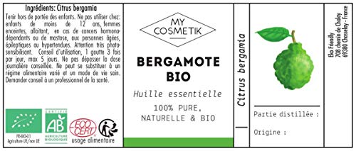 Aceite Esencial de Bergamota orgánico - MY COSMETIK - 10 ml