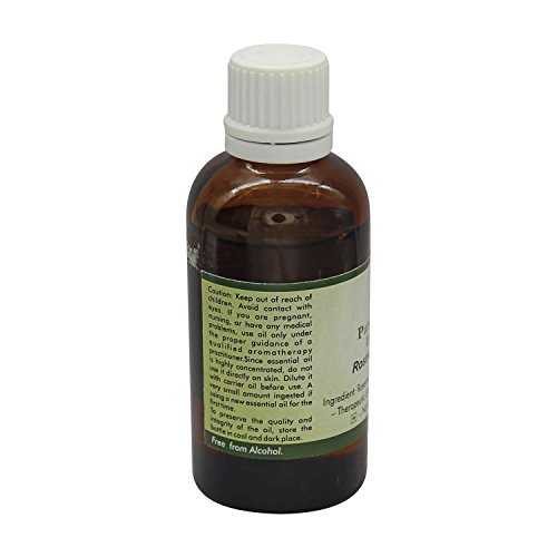 Aceite esencial de romero | Rosmarinus officinalis | Para el crecimiento del pelo | 100% natural puro | Vapor destiló | Grado Terapéutico | Rosemary Essential Oil | 10ml | 0.338oz By R V Essential