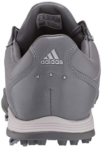 adidas Women's W Adipure DC2 Golf Shoe, Grey Three/Glory Pink/Grey Four, 6.5 Medium US