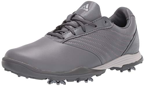 adidas Women's W Adipure DC2 Golf Shoe, Grey Three/Glory Pink/Grey Four, 6.5 Medium US