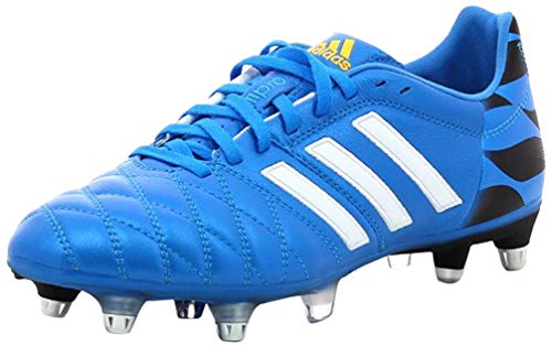 Adipure 11 Pro XTRX SG - Botas de fútbol, color azul, blanco, negro, azul y azul, talla 40 2/3 EU