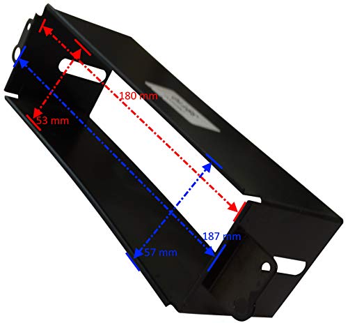 AERZETIX - C11613 - Marco adaptador 1DIN cubierta metal autoradio - Compatible con Daewoo Lanos 1997-2008, Leganza 1997-2002, Matiz 1998-2004, Nubira 1999-2003