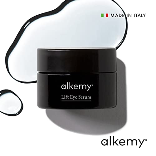 ALKEMY Crema Contorno de Ojos – Cosmética natural - para Bolsas debajo de los ojos y Ojeras – efecto Botox-like con Ácido Hialurónico - Crema Antiarrugas Dermatológicamente Testado – LIFT EYE SERUM