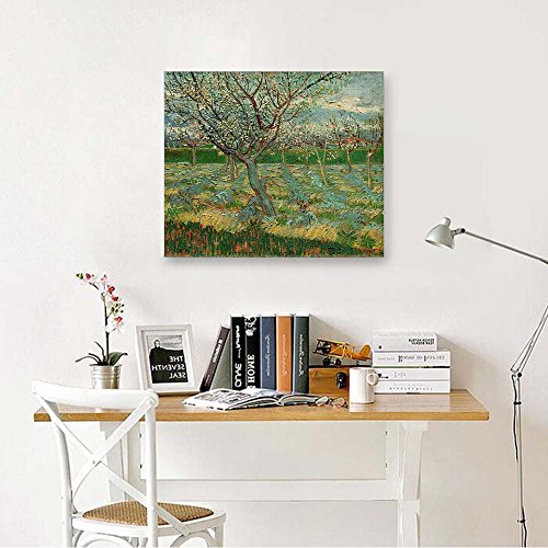 AMANUO Van Gogh Impresiones Pinturas Famosas sobre Lienzo Paisaje 60X50 cm Cuadros Enrollada - Albaricoqueros En Flor