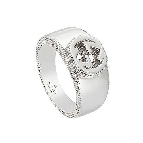 Anillo de plata Gucci INTERLOCKING ybc479228001016