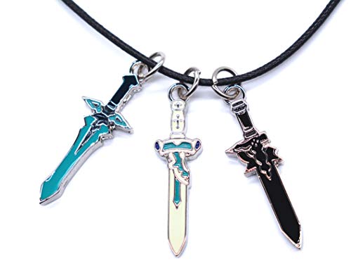 Anime Domain Collar de Sword Art Online con Colgantes de Espada