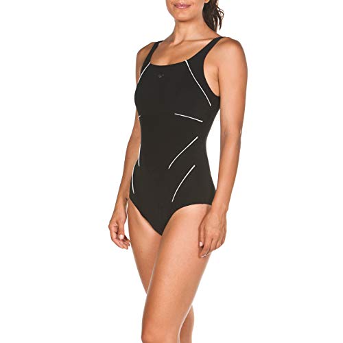 Arena Bodylift Jewel Body C de Cup – Bañador, primavera/verano, mujer, color blanco y negro, tamaño 38