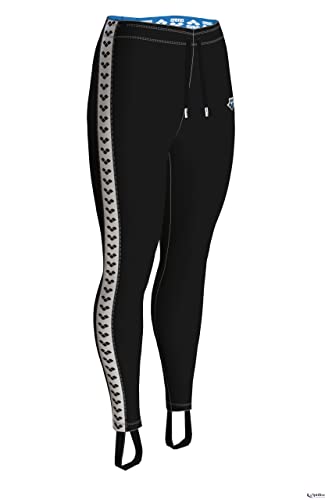 ARENA W Caroline Team Tights, Mujer, Black/White/Black, XS