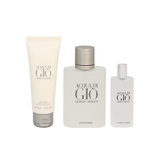 Armani acqua di gio homme eau toilette 100ml + gel de ducha 75ml + eau toilette 15ml