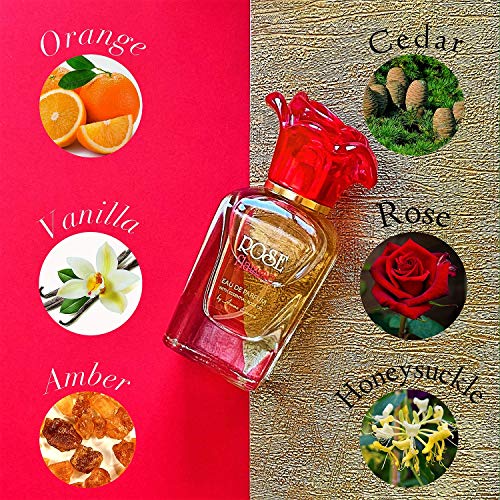 Aroma Essence Eau de Parfum para mujer, 35 ml, perfume clásico para mujer elegante, fragancia cálida con notas de aceite de rosa esencial, flor de naranja, ámbar y musgo