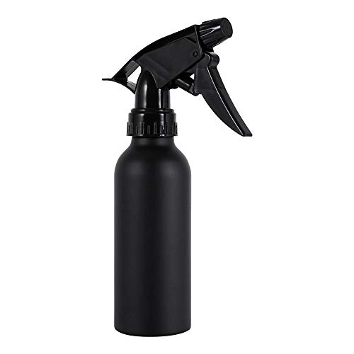 Asixx - Pulverizador de agua para peluquería, para salones de peluquería profesionales, para regar flores o para limpiar (aluminio negro)