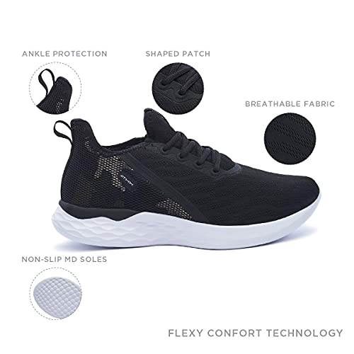 ATHIX Allure Flexy - Zapatillas de Correr para Mujer, Negro (Negro/Camuflaje), 40 EU - Zapatillas Deportivas, cómodas y Transpirables