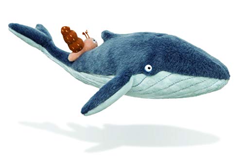 Aurora-Peluche de Caracol y Ballena, 61238, 7 Pulgadas, Gris, para los Fans del Libro de Julia Donaldson y Axel Scheffler, Color Azul