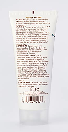 Australian Gold Botanical Spf50 Tinted Face #Fair-Light, Blanco, 88 Mililitros