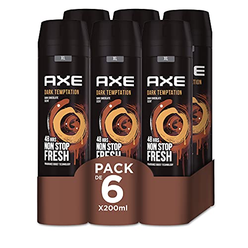 Axe Dark Temptation Rock Desodorante - 200 ml - Pack de 6