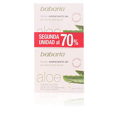 Babaria Aloe Vera Hidratante Set de 2 Cremas Anti-Arrugas Faciales - 101 ml