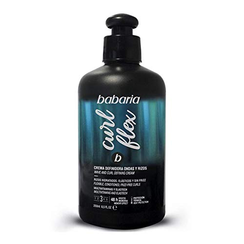 BABARIA B Curl Crema DEFINIDORA Ondas Y RIZOS 250ML Unisex Adulto, Negro, Único