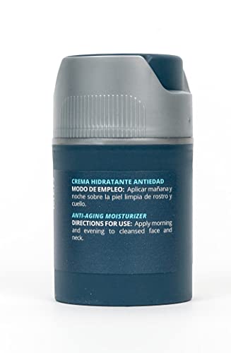 Babaria - Crema facial para hombre - Crema hidratante antiedad con aceite de semillas de Cannabis, Ácido Hialurónico y Vitamina B3 - 100% Vegano - 50ml