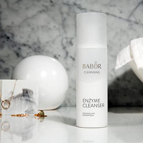 BABOR CLEANSING Enzyme Cleanser para pieles mixtas, grasas y con imperfecciones, Polvo limpiador y exfoliante enzimático, Con vitamina C, 1 x 75 g