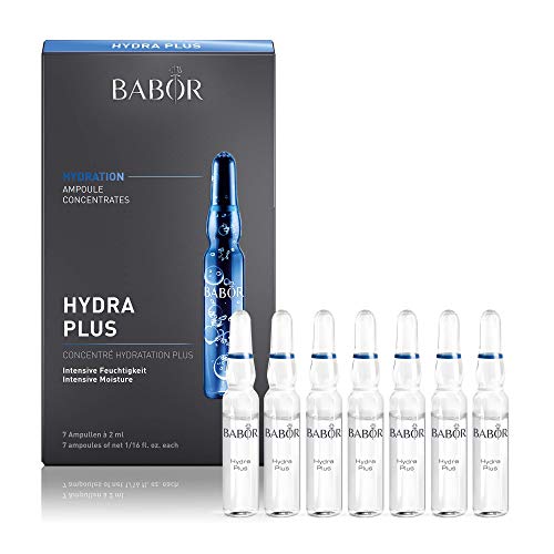 BABOR Hydra Plus, Ampollas para el rostro, Con ácido hialurónico para una hidratación intensiva, Fórmula vegana, Ampoule Concentrates, 7 x 2 ml