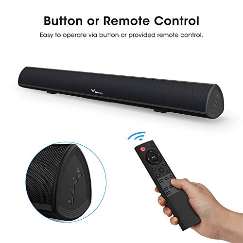 Barra de Sonido para TV,80W Barra de Sonido con Subwoofer Bluetooth 5.0 Sonido Tecnología DSP Envolvente 3D Soundbar Home Cinema Compatible con Óptica, RCA/AUX, USB