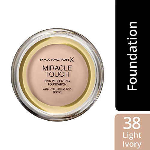 Base Max Factor Miracle Touch, color marfil claro