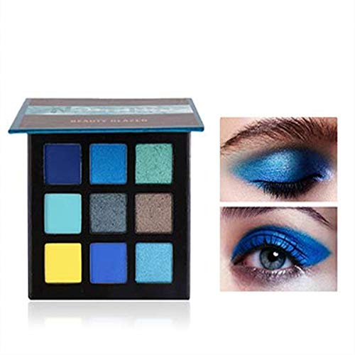 Beauty Glazed 9 colores Maquillaje impermeable Paleta Cosméticos Waterproof Matte and Shimmer Paleta de sombras de ojos altamente pigmentadas Powder Make Up# 03