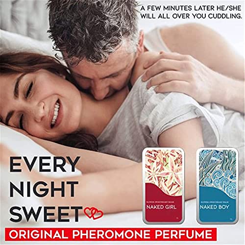 Bellunamoon Romance Pheromone Perfume - Solid Balm Parfum - Men's Spray Pheromone Attraction Perfume for Women Unisex (Red)