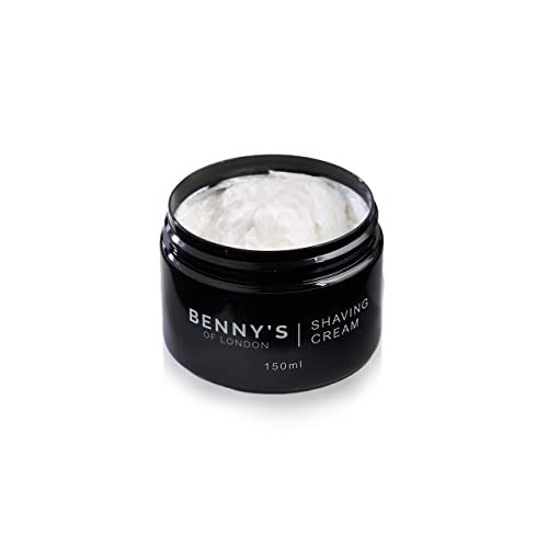 BENNY's Crema de Afeitar | Olor increíble | Afeitado perfecto | Hidrata y rejuvenece | Ingredientes de primera calidad | 100% vegano | Fabricado en el Reino Unido