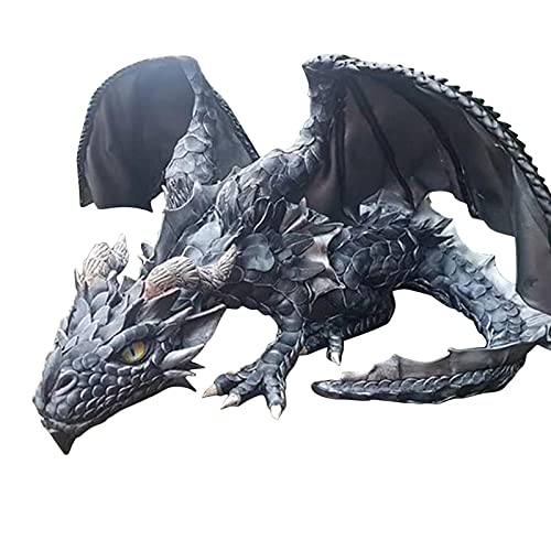 Big Squatting Dragon Sculpture, Dragon Guardian Home Ornaments, Resin Garden Dragon Statues Outdoor Decoration, Gothic Dragon Sculpture Crafts Decor for Patio Front Garden Lawn