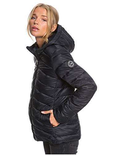 Billabong Coast Road-Chaqueta con Acolchado, Resistente Al Agua, Ligera Y Plegable para Mujer, Anthracite, S