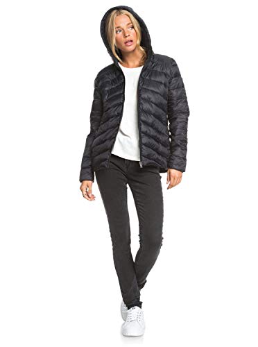 Billabong Coast Road-Chaqueta con Acolchado, Resistente Al Agua, Ligera Y Plegable para Mujer, Anthracite, S