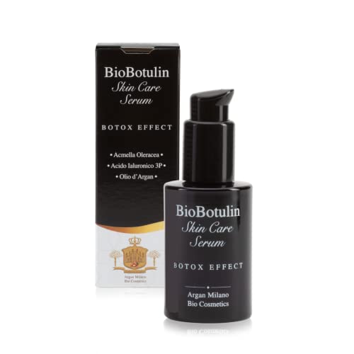 BioBotulin Skin Care Serum - 30 ml - suero facial antiarrugas para mujeres y hombres - Ingredientes: antienvejecimiento, antiarrugas, antiedad - Acmella, ácido hialurónico 3P, argán, vitamina B5