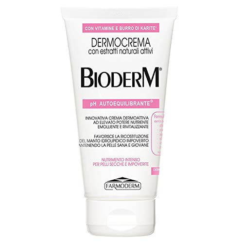 Bioderm Dermocrema - Crema Hidratante Corporal con Manteca de Karité - Crema Nutritiva y Revitalizante para Pieles Secas, Sensibles y Atópicas - Sin Parabenos ni Parafina - Ideal Para Bebés y Ancianos