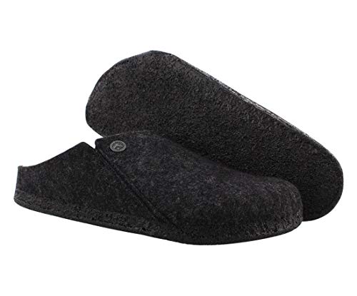 Birkenstock Unisex Zermatt Casual Shoes Anthracite Wool 39 = Women's 8-8.5 Men's 6-6.5 Narrow Dark Grey