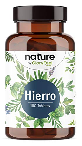 Bisglicinato de Hierro 40mg + 40mg Vitamina C natural de Acerola para una mejor absorción - 180 comprimidos veganos (Suministro para 6 meses) - Producción probada en laboratorio en Alemania