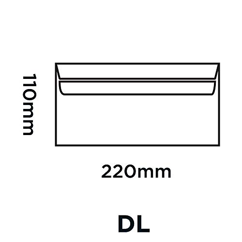 Blake 13882/50 PR Purely Everyday DL 110 x 220 mm, 90 g/m², autoadhesivos sobre – blanco (paquete de 50)