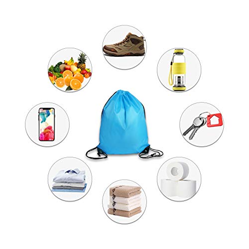 Bolsa de Gimnasio con cordón, Bolsas de cincha, Mochila de Almacenamiento de Viaje al Aire Libre para Picnic, Bolsas de Fiesta, Bolsas de Regalo con cordón, 10 Piezas