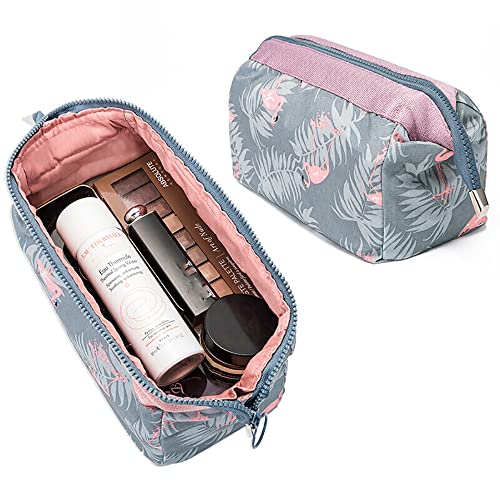 Bolsa para Cosméticos,Portátil Bolsas de Maquillaje de Viaje Impermeable Flamingo Neceser de Maquillajepara Mujeres niñas