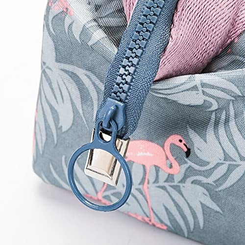 Bolsa para Cosméticos,Portátil Bolsas de Maquillaje de Viaje Impermeable Flamingo Neceser de Maquillajepara Mujeres niñas