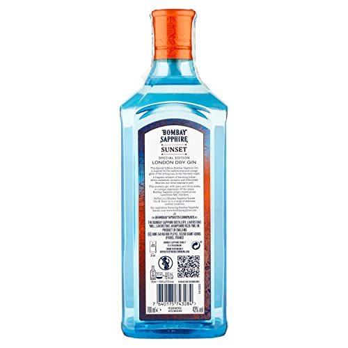 Bombay Sapphire London Dry Gin, Sunset Edición Especial, 70cl