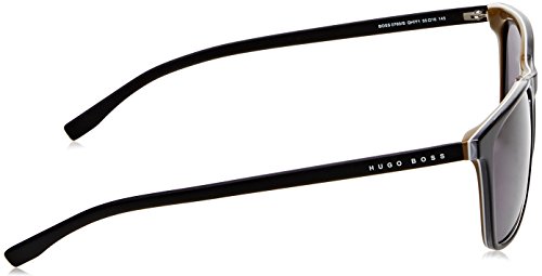 BOSS 0760/S Y1 QHI Gafas de Sol, Negro (Black/Grey), 55 Unisex-Adulto