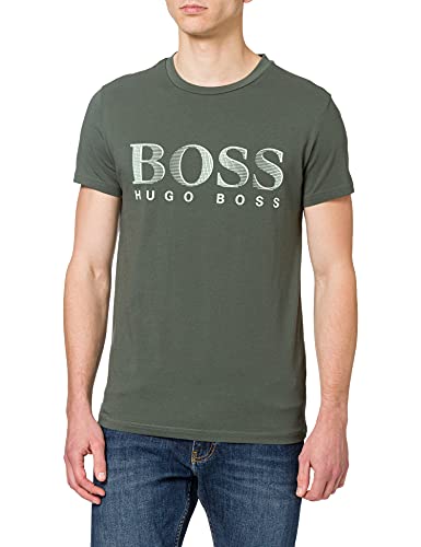 BOSS Camiseta RN, Verde (Dark Green 304), XS para Hombre