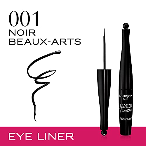 Bourjois Liner Pinceau Eyeliner, Tono 001 Beaux-Arts, 2.5 ml