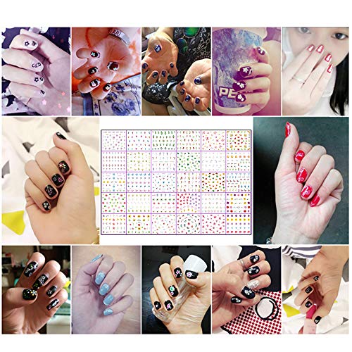 BOZEVON Pegatinas Uñas - 30 Hojas Manicura Accesorios Calcomanías Uña Falsa Decorativas Elegante Estampado de Fores Decoracion, flores B, 30 hojas-B