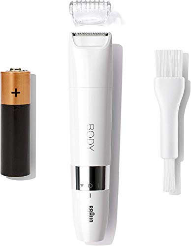 Braun Body Mini Afeitadora Corporal Unix, Depiladora Corporal para Mujer y Hombre con Peine de Recorte, Depilación de Precisión para Ingles, Axilas, Pecho, Uso en Seco y en Mojado, BS1000, Blanco